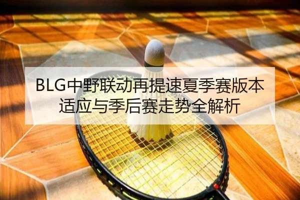 BLG中野联动再提速夏季赛版本适应与季后赛走势全解析
